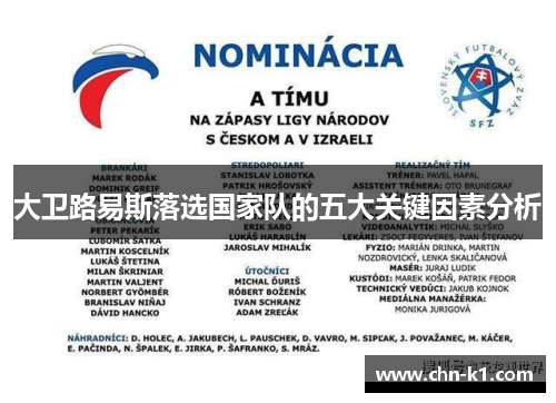 大卫路易斯落选国家队的五大关键因素分析